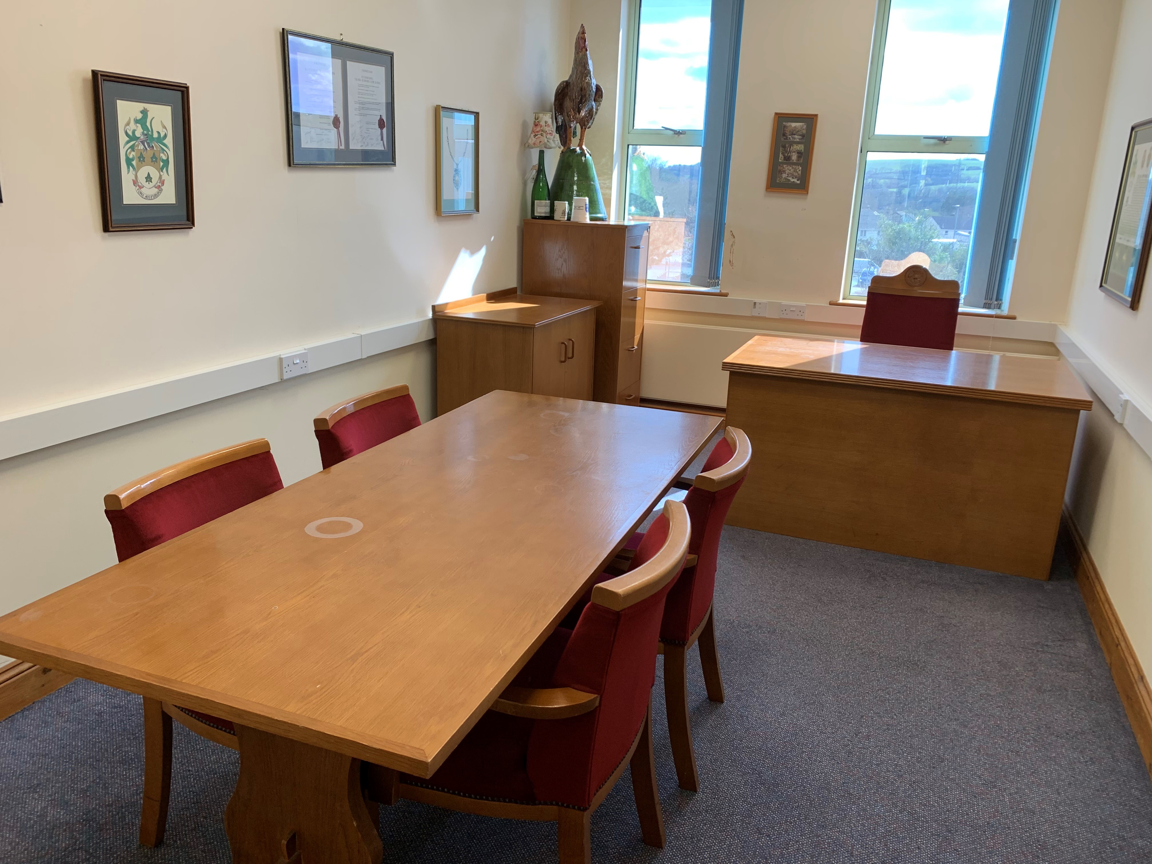Mayor's Room set out for 4 people